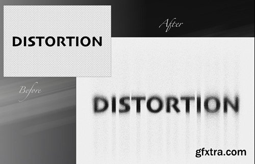 Distortion Editable Text Effect 72ZDY6Y