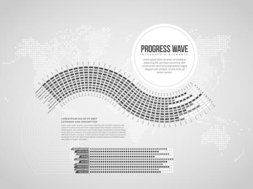 Progress Wave Infographic