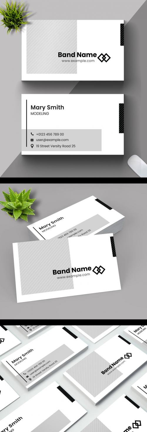 White Minimal Business Card