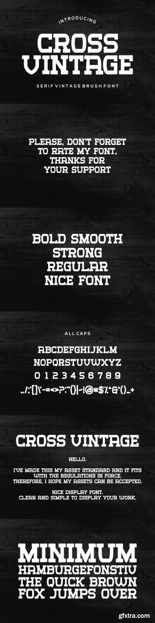 Cross Vintage Font