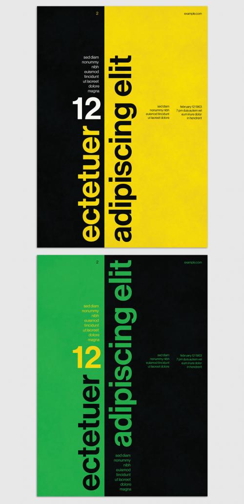 Promotion Typography Poster Layout in the International Style