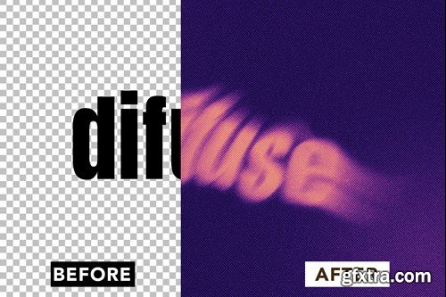 Floating Blur Text Effect YVUAB5A