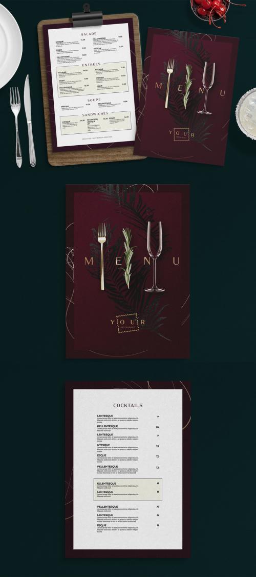 Bar Restaurant Menu Layout