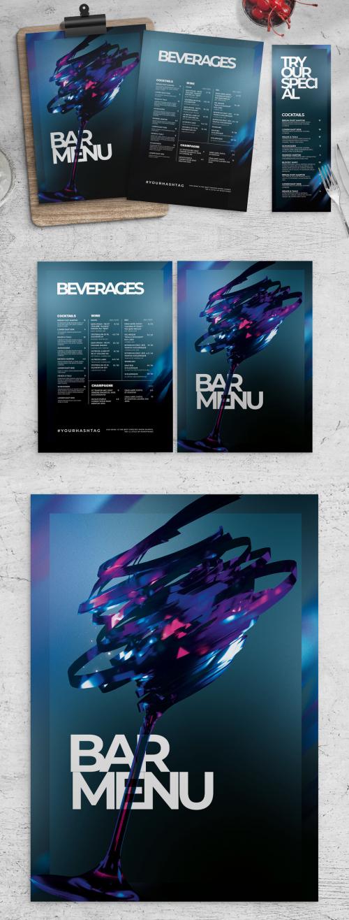 Nightclub Bar Menu Layout