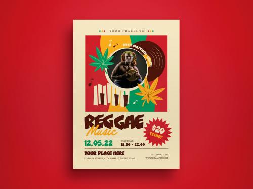 Reggae Music Flyer Layout