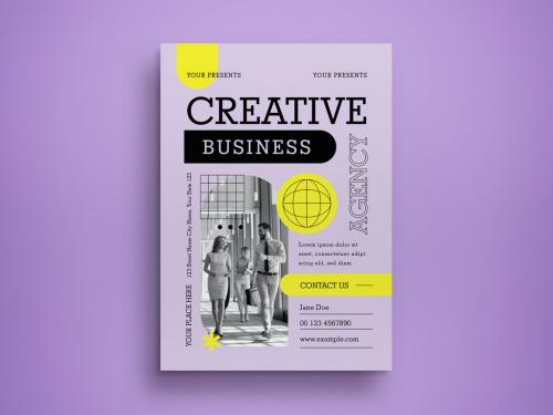 Creative Business Agency Flyer Layout