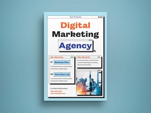 Digital Marketing Agency Flyer Layout