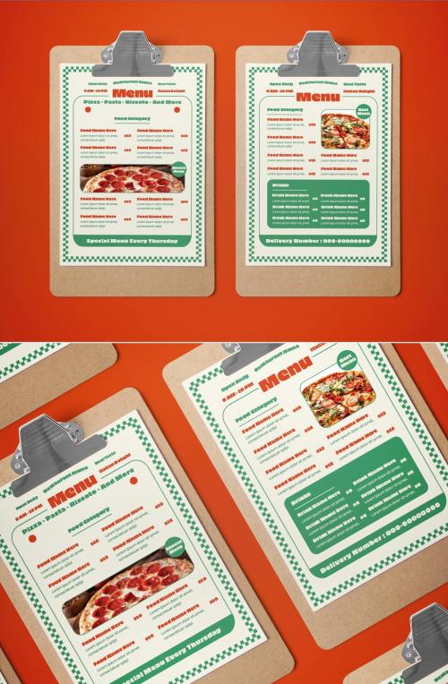 Food Menu Layout