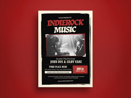 Music Rock Flyer Layout