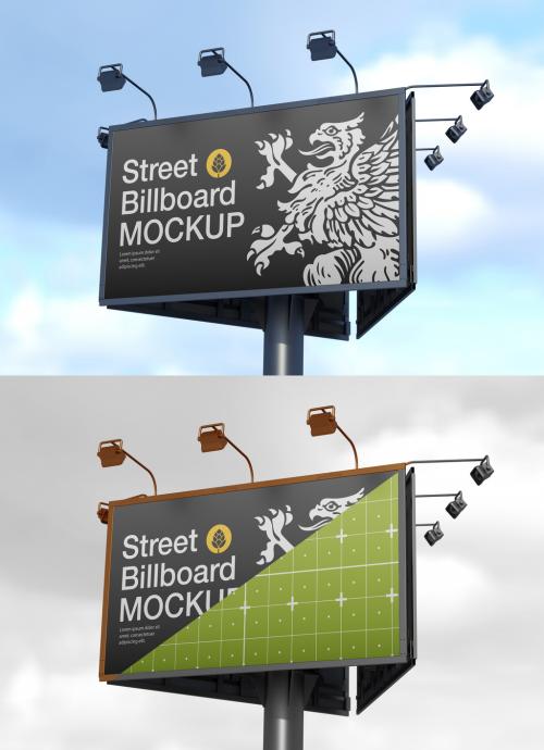 Street Billboard Mockup