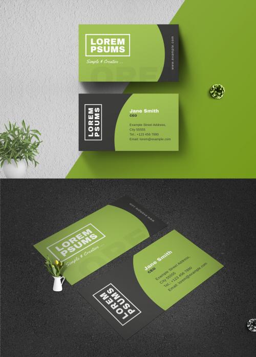 Clean Business Card Layout