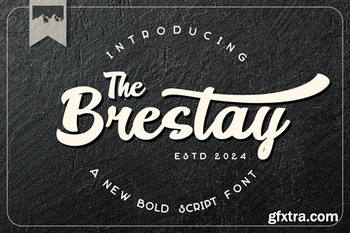 Brestay Bold Script Font PHRZA66