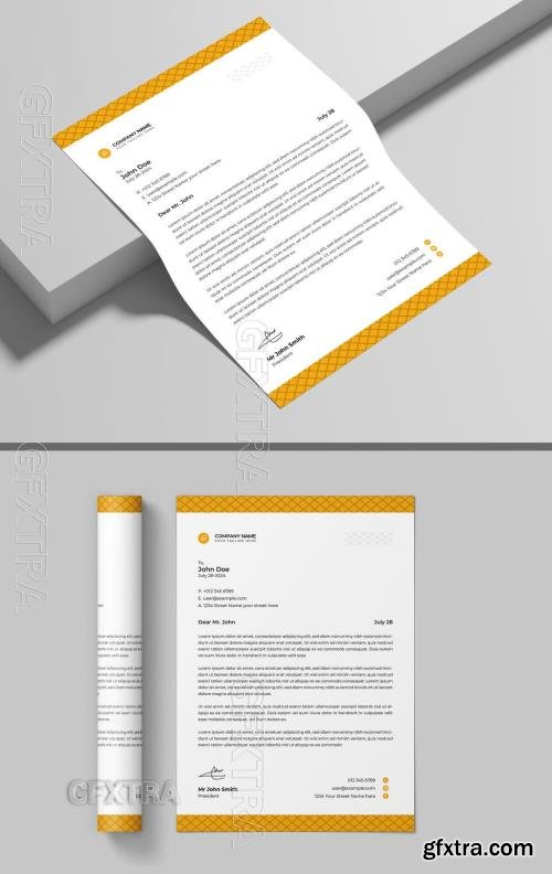 Letterhead Template 738487343