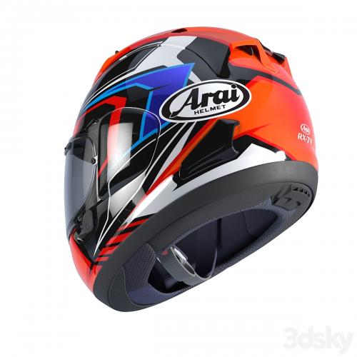 ARAI RX-7V MAZE RED / FROST BLACK motorcycle helmet