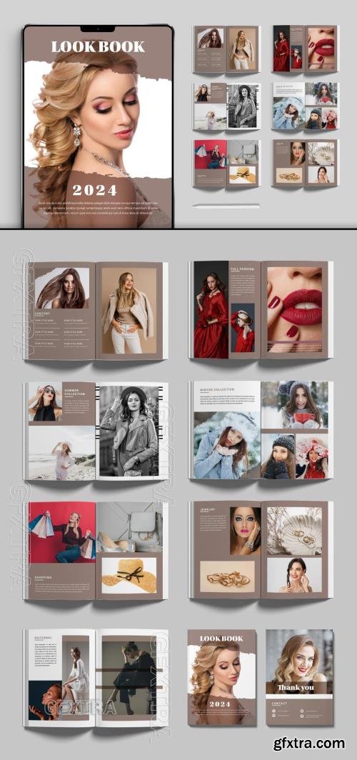 Fashion Look Book Layout 733644842