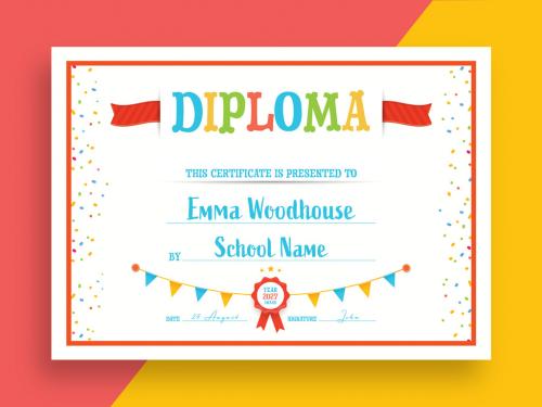 Kids Diploma Layout