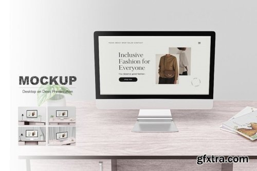 Desktop Screen Mockup Collections 13xPSD