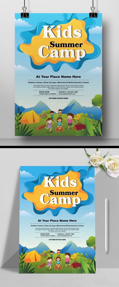 Kids Summer Camp Flyer Set