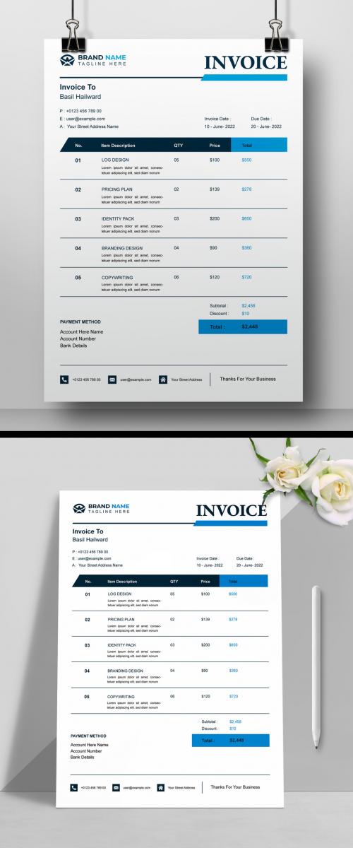 Simple Invoice Layout