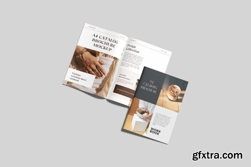 A4 Catalog Brochure Mockup Collections 14xPSD