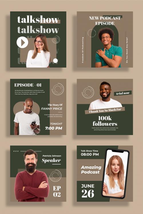 Podcast Social Media Post Design