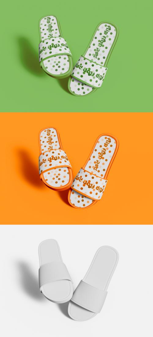 Floating Slippers Mockup