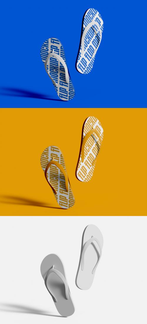 Floating Flip Flop Mockup