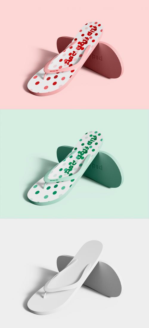 Foam Flip Flop Mockup