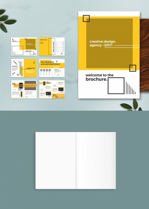 Multiple Pages Brochure Mockup