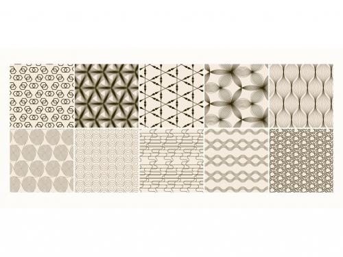 Set of Simple Retro Geometric Patterns