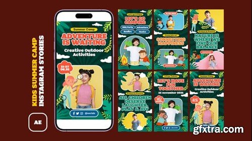 Videohive Kids Summer Camp Instagram Stories 51742674