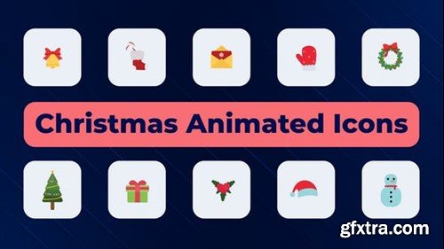 Videohive Christmas Animated Icons 51872906