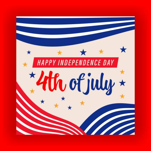 4th of July Social Media Layouts