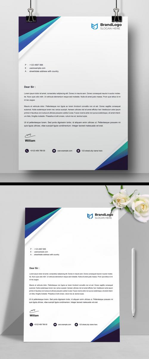 Modern Corporate Letterhead Template