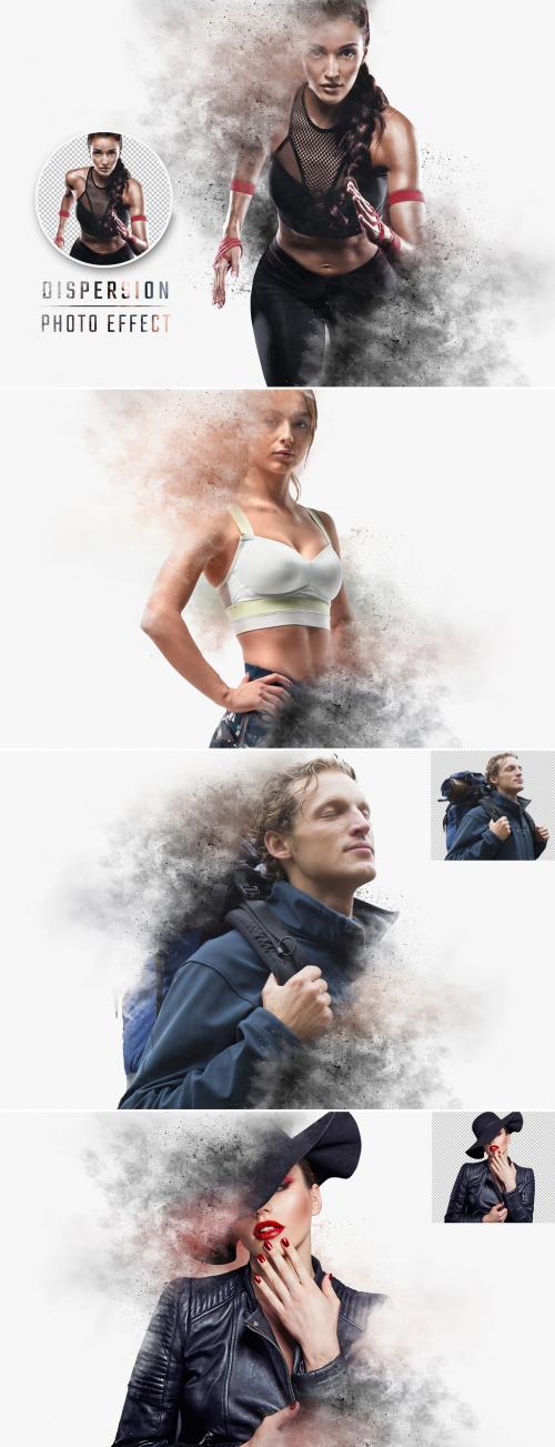 Dispersion Smoke and Dust Photo Effect Mockup