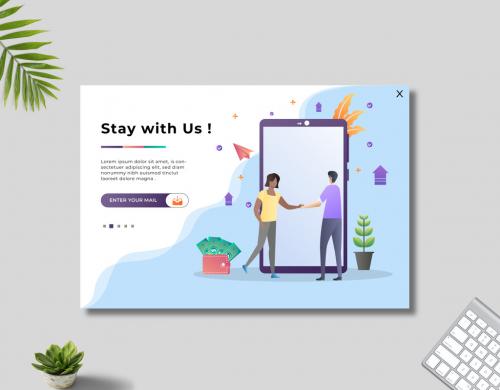 Subscription Pack Pop Up Design Layout