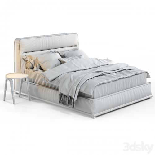 Bed Porada KIRK BED with round tables Porada Deck