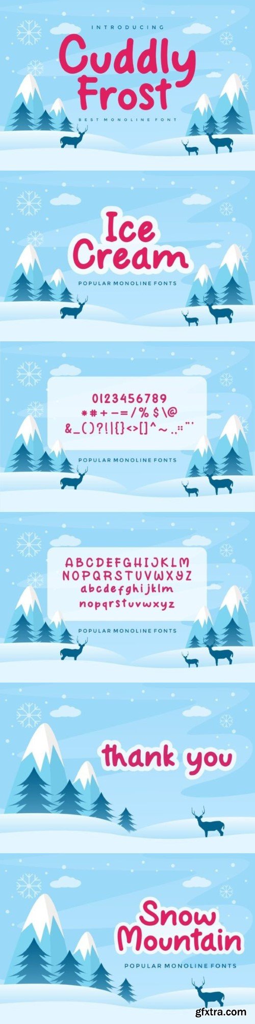 Cuddly Frost Font