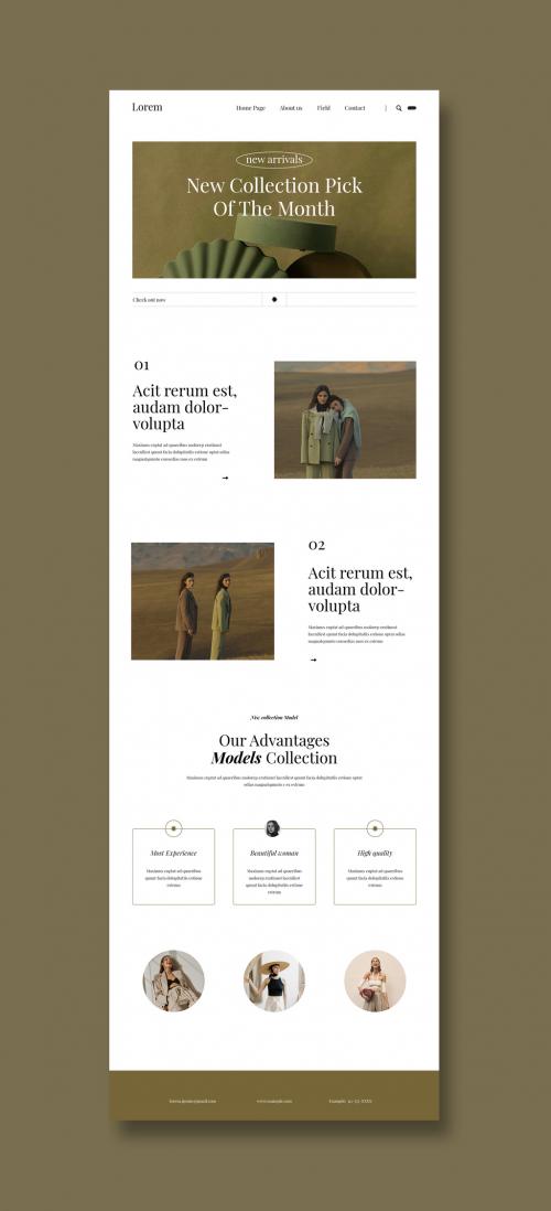 Fashion Email Newsletter Layout