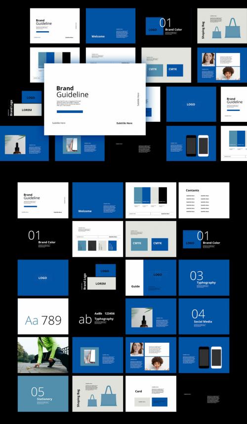 Brand IDentity Guidelines Brochure Layout