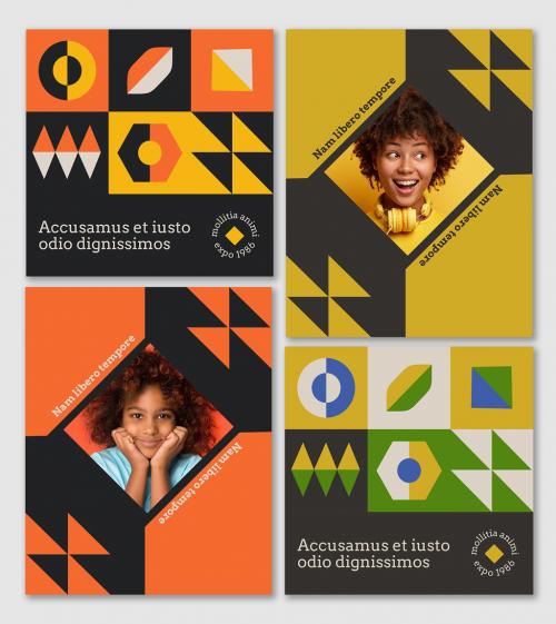 Geometric Social Media Set