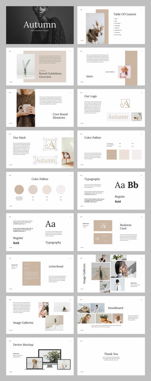 Brand Guidelines Presentation Layout