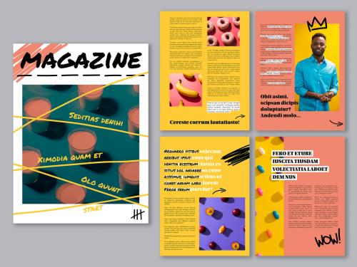 Pop Digital Magazine Layout.