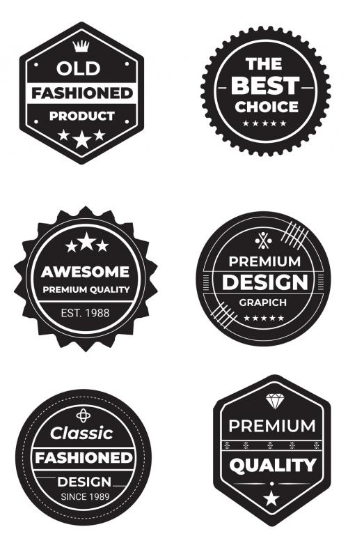 Badge Design Logo Set