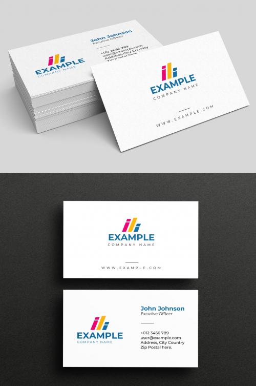 Simple Minimal Business Cards Layout