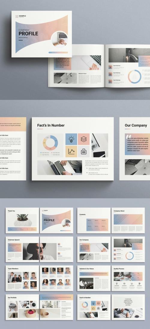 Company Profile Layout Landscape