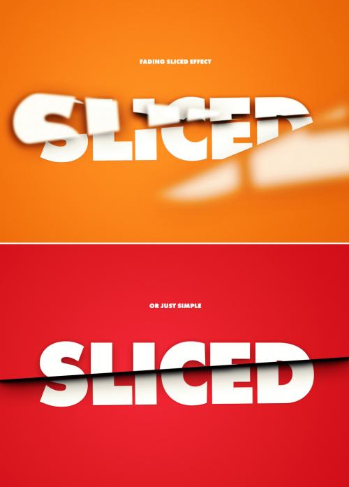 Sliced Text Effect