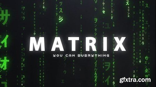 Videohive Matrix Logo Reveal 51891323