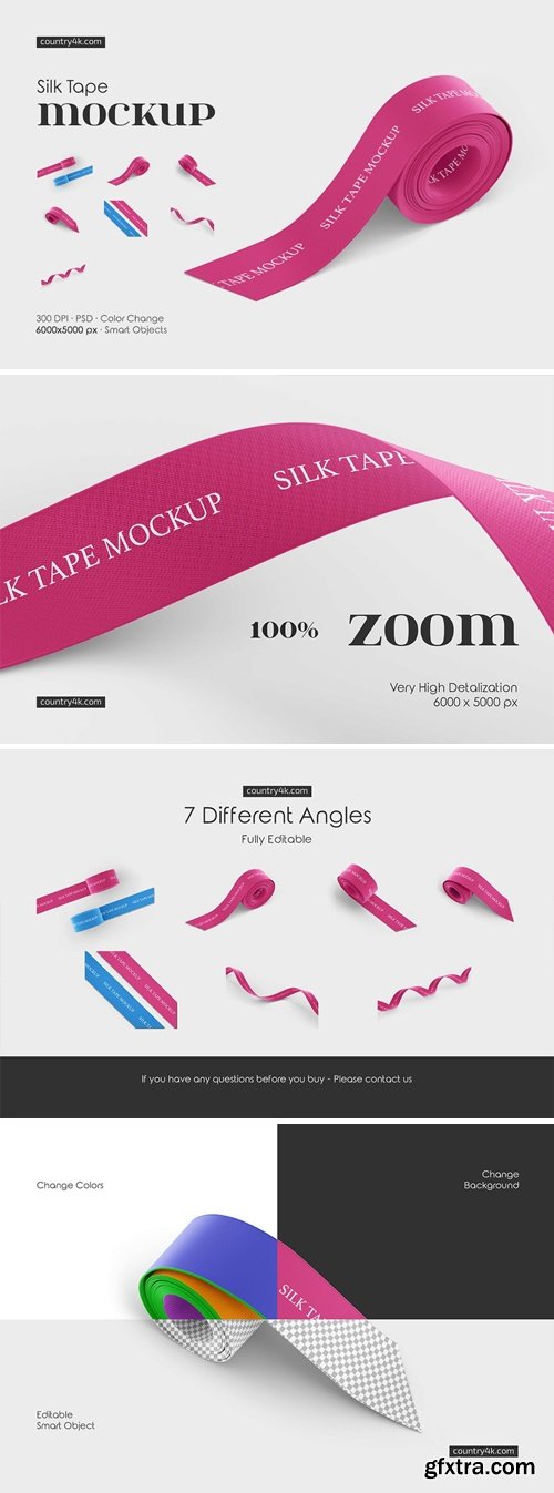 CM - Silk Tape Mockup Set 92524559