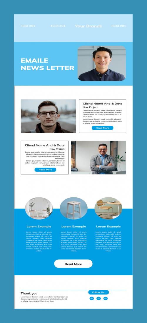 Creative Email Newsletter Layout